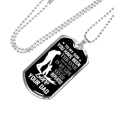Father and Son Necklace Dog Tag From Dad Birthday Gifts, Christmas Gifts Luxury